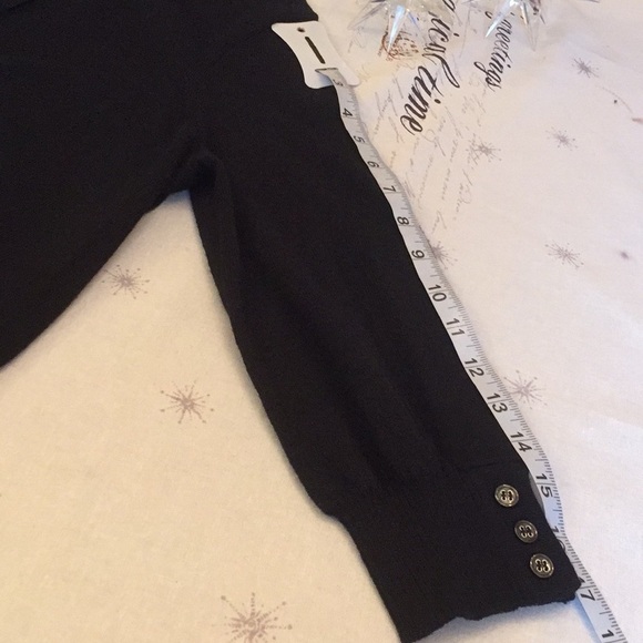 SARAH SPENCER Italian Merino Wool Cardigan - Black - Sarah Spencer - Picture 4 of 7